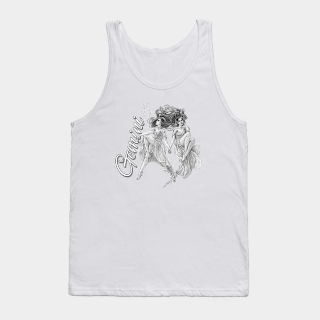 Gemini Goddess Tank Top by Aurora Illustration